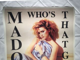 Madonna Vintage Who’s That Girl Tour 1987 UK Poster Steven Meisel Like A Virgin 2