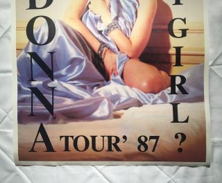 Madonna Vintage Who’s That Girl Tour 1987 UK Poster Steven Meisel Like A Virgin 3