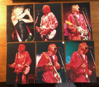 Kurt Cobain Guitar Stage Nirvana Photographs Photo Courtney Love 3.  5x5 "