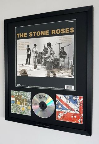 The Stone Roses - Framed Album Artwork & Cd Ian Brown Rare