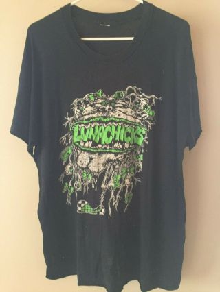 Vintage 90s Lunachicks 1993 T Shirt Tour Large Black Riot Girrrl Punk Rock 1990s 2