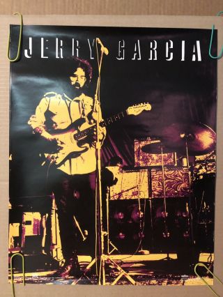 Jerry Garcia Vintage Poster Psychedelic Guitar Solo Grateful Dead Music