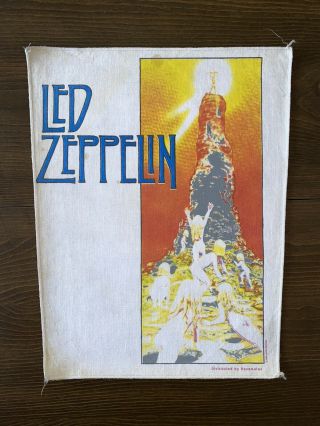 Vintage 1988 Led Zeppelin Houses Of The Holy Back Patch Large 80s 1980s