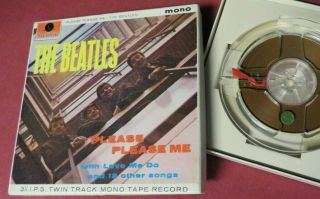 The Beatles Please Please Me,  Mono Tape Reel To Reel 3¾ Ips Ta - Pmc 1202,  1963 Uk
