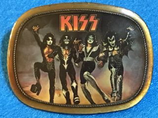Vintage Issue Kiss Destroyer Belt Buckle 1976 Pacifica Mfg