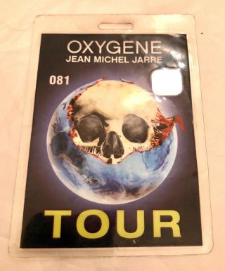 Laminated Aaa Backstage Pass Jean Michel Jarre Oxygene Tour 2000 