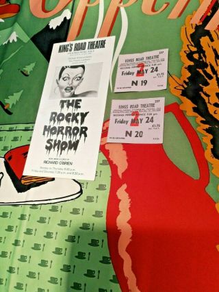 Rocky Horror Picture Show 1973/4 Kings Road Theatre Program & Tickets More Items