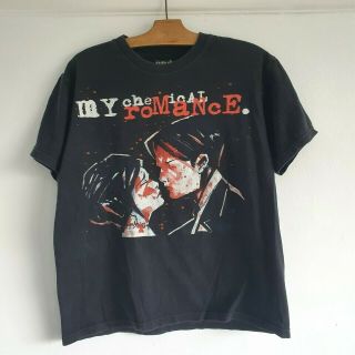 My Chemical Romance Rare 2004 Emo Rock Band T - Shirt Black Mcr Graphic Y2k M