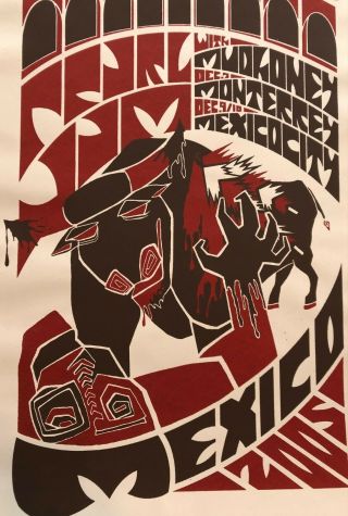 2005 Pearl Jam Mexico Concert Poster By Brad Klausen