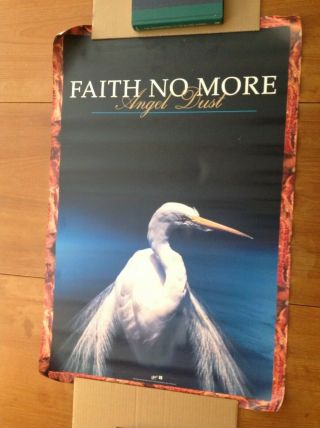 Vintage Faith No More Angel Dust Poster Print 1992 Rare Promotional