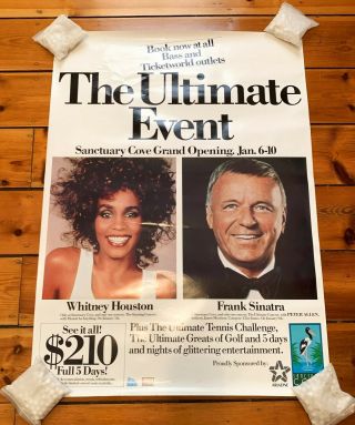 Frank Sinatra / Whitney Houston – Australian Sanctuary Cove Concert Tour Poster