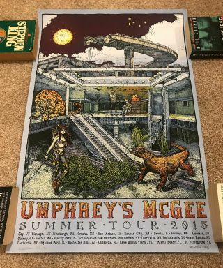Umphrey’s Mcgee Summer Tour 2015 16x24 Poster — Signed By David Welker 22/70