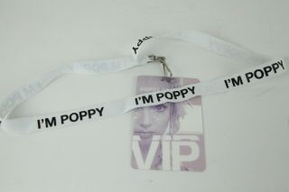 Poppy.  Computer Tour 2017 VIP Lanyard Badge Poppy Moriah Pereira Merch 3