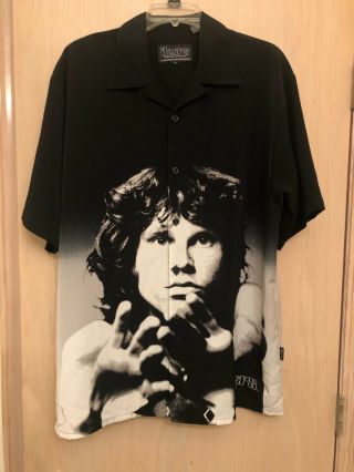 The Doors Jim Morrison Dragonfly Clothing Shirt Mens Large 2002 Rare