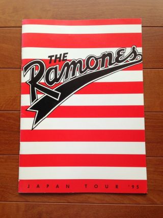 Ramones Japan Tour 1995 Official Program Punk Rock Legend Joey Ramone Johnny Cj