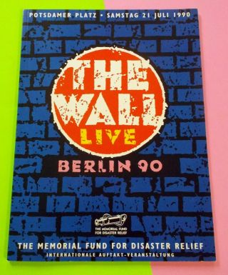 Roger Waters The Wall Live:berlin 1990 Tour Book 60 Pages Pbm70