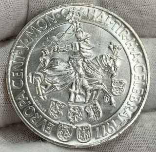 Austria 1977 100 Schilling 500th Anniv.  Hall Silver Crown Unc World Coins