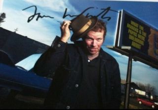 Tom Waits Hand Signed Photograph With Certificate Of Authenticity Rare Auto
