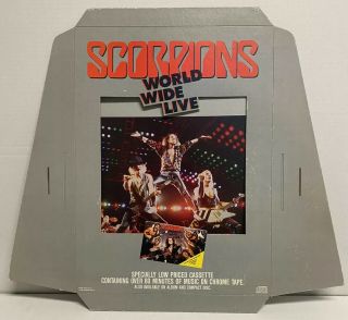 The Scorpions World Wide Live 1985 Us Promo 3d Retail In - Store Counter Display