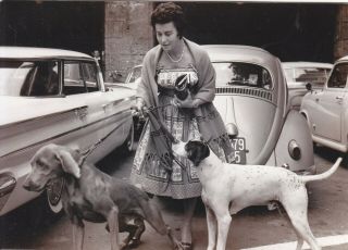 Opera Singer Photo Lisa Della Casa With Dogs Salzburg 1960