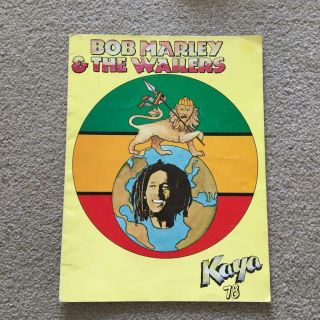 Bob Marley & The Wailers Tour Programme 1978 Kaya Usa/canada Tour