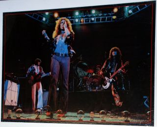 Led Zeppelin Poster Big O Printed In England 1976