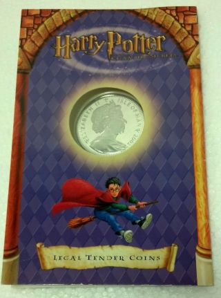 2002 Harry Potter 1 Crown Proof Coin Isle Of Man Pobyoy Wb Cover
