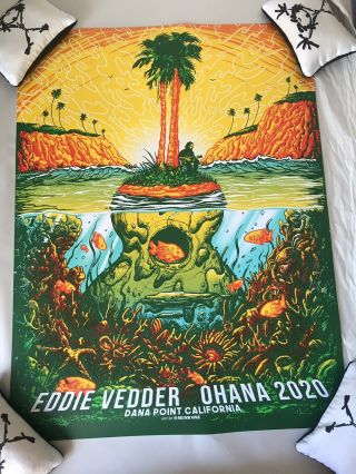Eddie Vedder Pearl Jam Ohana 2020 Se Show Edition Poster Print Munk One