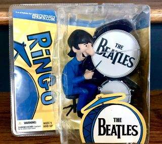 The Beatles - Ringo Starr Drums Set Mcfarlane Cartoon Series Figure 2004 Series