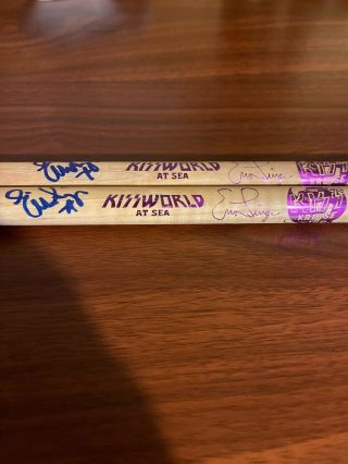 Kiss Kruise Viii Eric Singer Personally Autographed Set Of Zildjian Drum Sticks