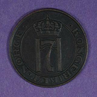 1911 Norway 5 Øre Ore Coin,  Km 368