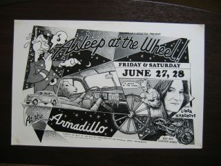 Asleep At The Wheel At Armadillo World Headquarters Poster By Guy Juke