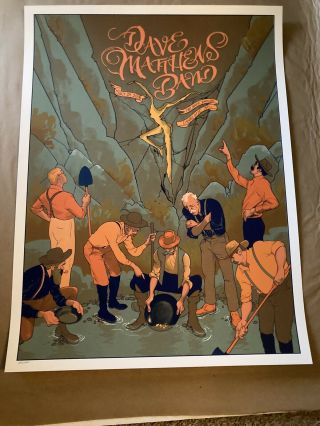 Dave Matthews Band Rich Kelly Charlotte 2018 Poster Numbered