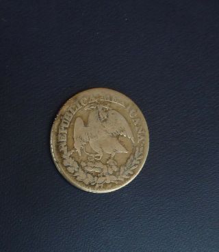 1807 Republica Of Mexicana 2 Reales Silver Coin