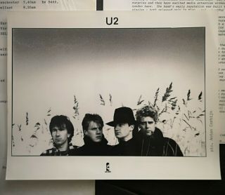 U2 : Anton Corbijn Promo Photo & Press Associated Info/letters From 1980 To 1983