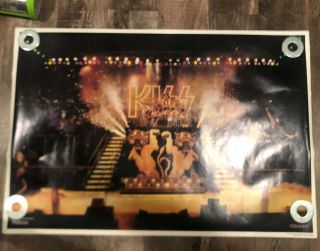Kiss Alive Ii Era 1977 Aucoin / Boutwell Concert Poster 34”x23” Nos