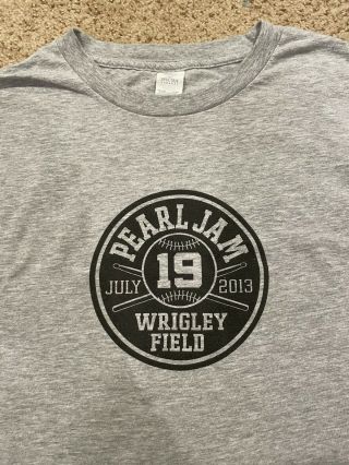 2013 Pearl Jam Concert Shirt.  3 Xl Shirts,  Chicago Wrigley Field,  Lightningtour