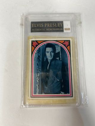 Elvis Presley Authentic Memorabilia Encapsulated Lock Of Hair
