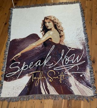 Taylor Swift Speak Now Blanket Throw Tapestry Limited Edition Official 64 " X 52 "