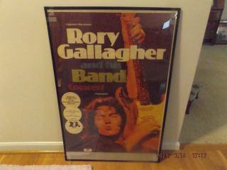 Rory Gallagher & Band 1975 German Concert Poster - Decent Cond.  - Hard To Find