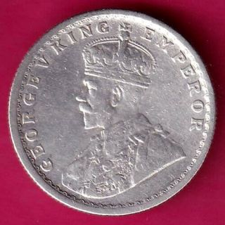British India 1934 Kg V Half Rupee Rare Silver Coin Cx24