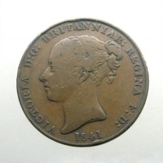 1841 Island Of Jersey Copper 1/13 Shilling_under Queen Victoria_large Coin