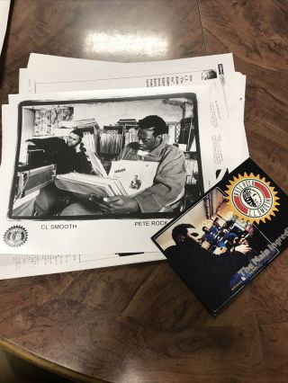 1992 Pete Rock & Cl Smooth Jazz Rap Elektra Records Music Huge Press Kit W/photo