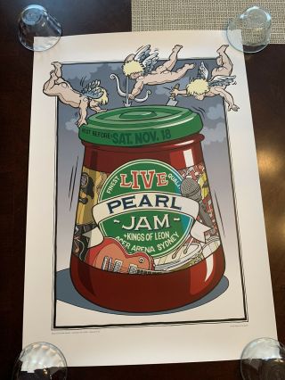 Pearl Jam Kings Of Leon Australia 2006 Tour Poster Vedder Print Daymon Greulich