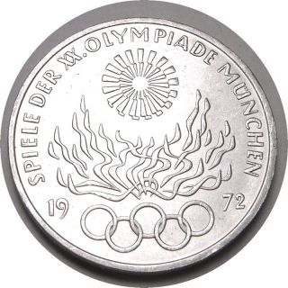 Elf West Germany 10 Mark 1972 F Olympic Games Olympic Flames