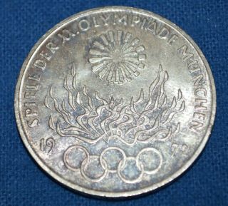 1972 - G Spiele Xx.  Olympiade MÜnchen,  10 Deutsche Mark Silver Coin