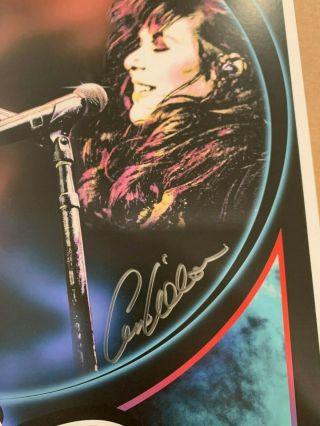 Heart Music Ann and Nancy Wilson Autographed Signed Love Alive Tour Poster 2