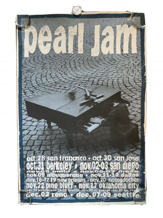 Pearl Jam 1993 Ames Bros Tour Poster
