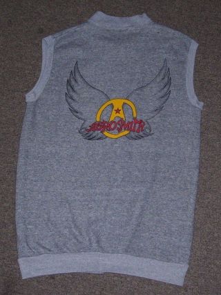 Aerosmith 1986 Done with Mirrors Crew Sweatshirt Vest men ' s size - Medium 2