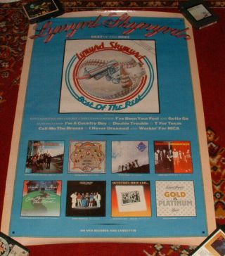 Lynyrd Skynyrd Best Of The Rest Promo Poster Vintage